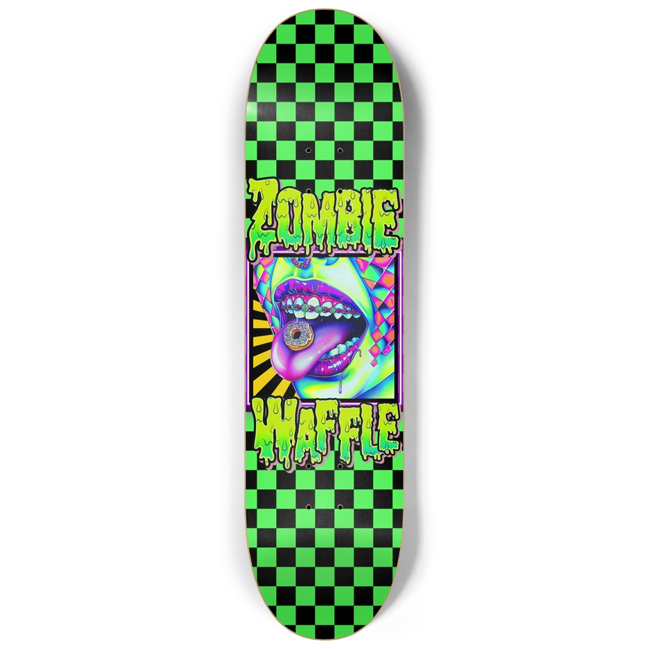 Glow-in-the-Dark Donuts N Braces Skateboard Deck