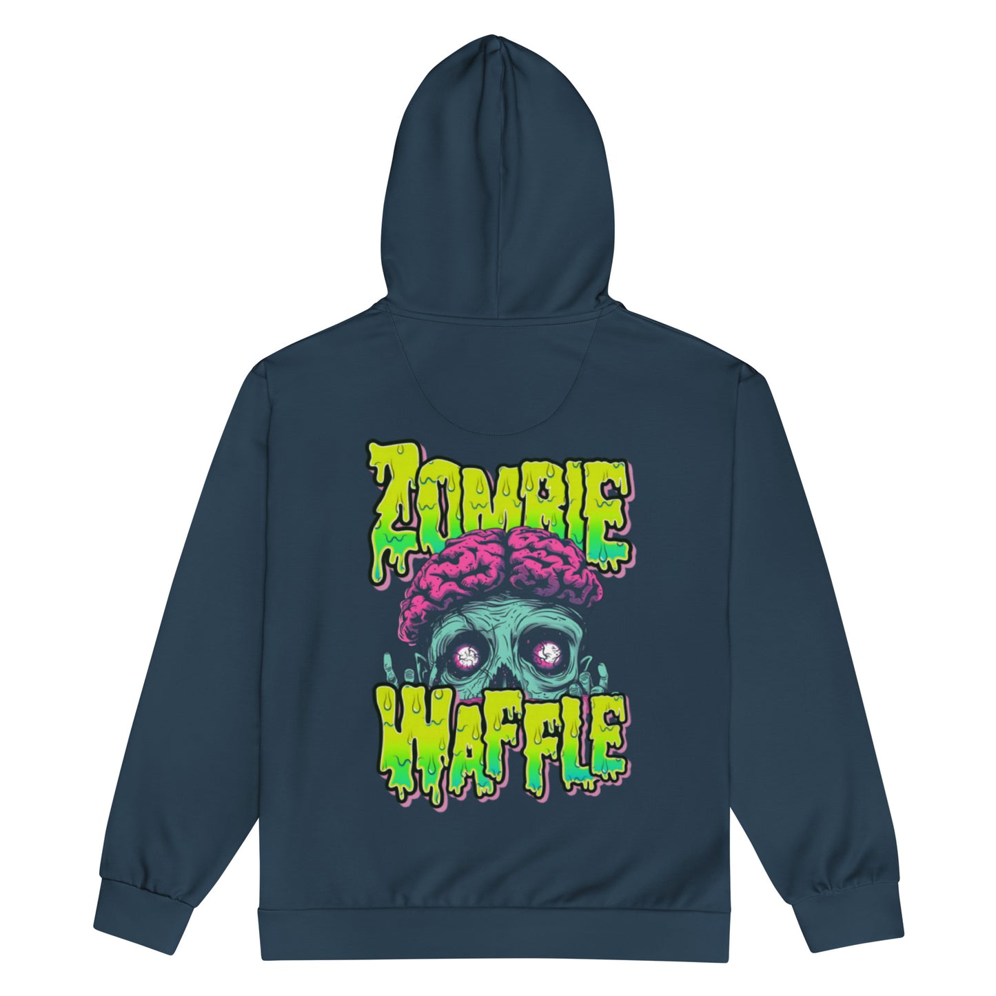 Zombie Waffle Logo Women's Zip-Up Hoodie