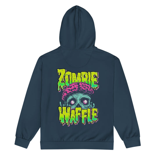 Zombie Waffle Logo Women's Zip-Up Hoodie