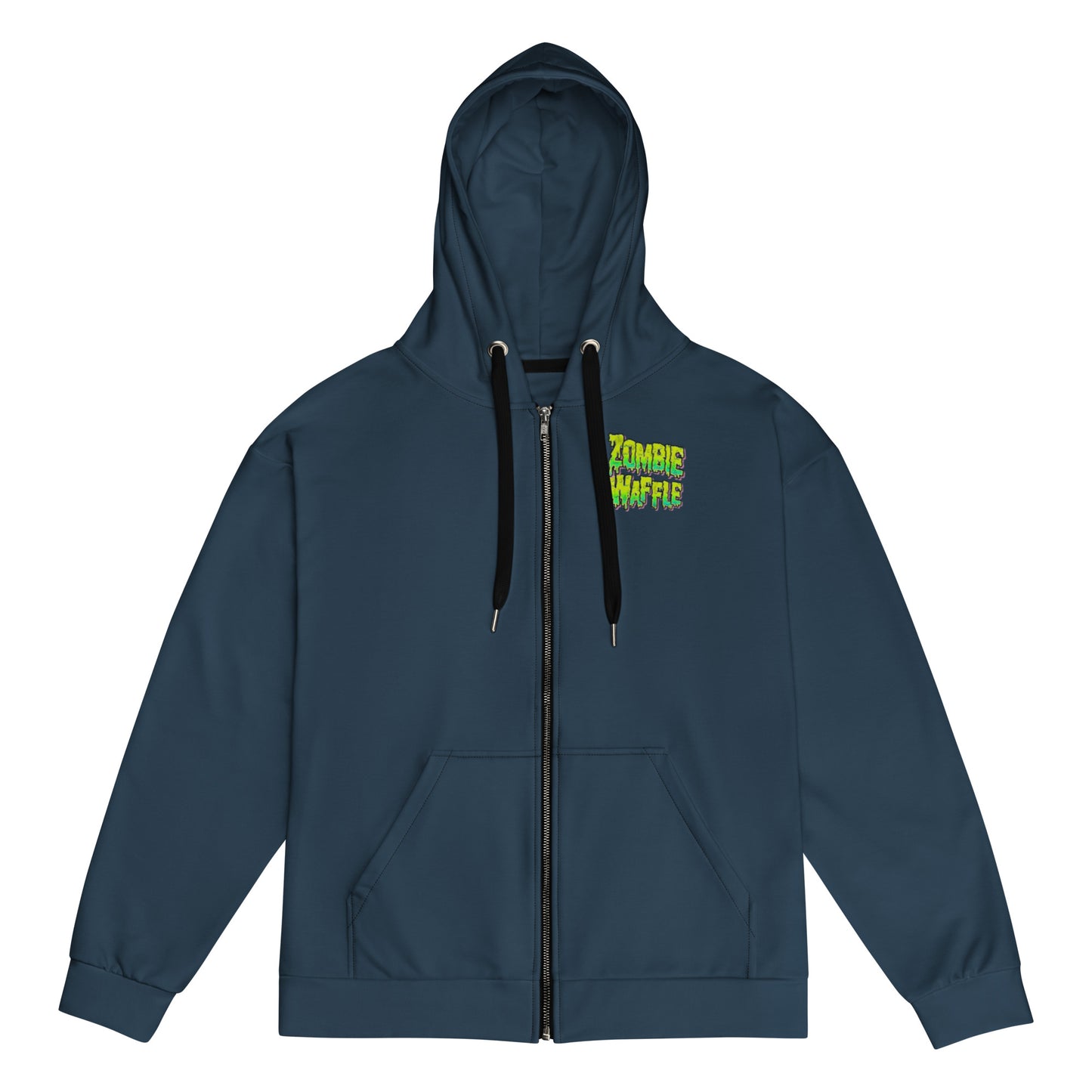 Zombie Waffle Logo Women's Zip-Up Hoodie