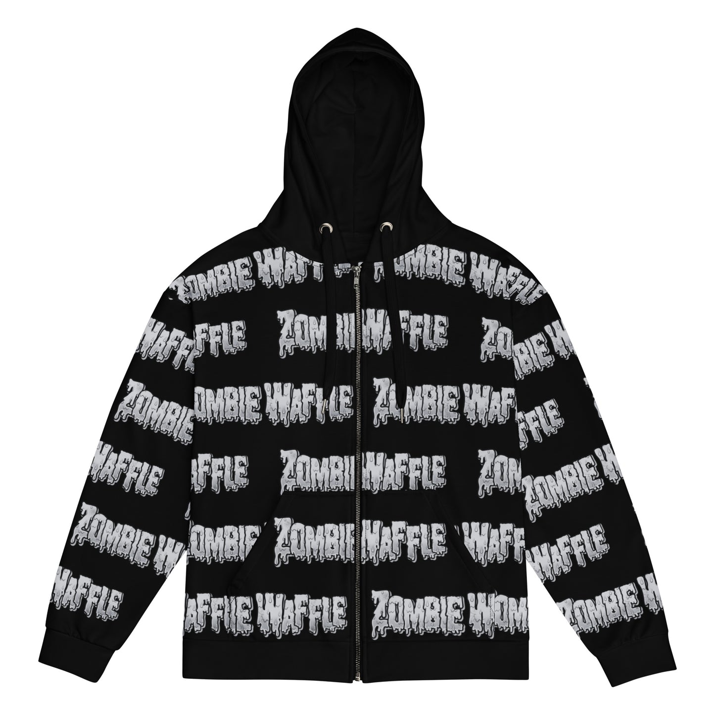 Zombie Waffle Logo Zip-Up Hoodie