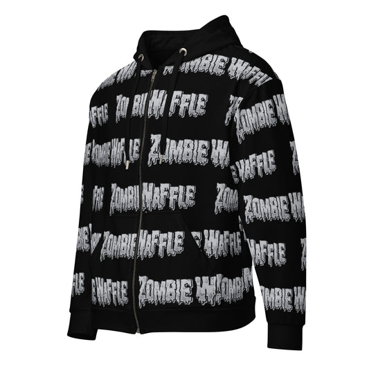 Zombie Waffle Logo Zip-Up Hoodie