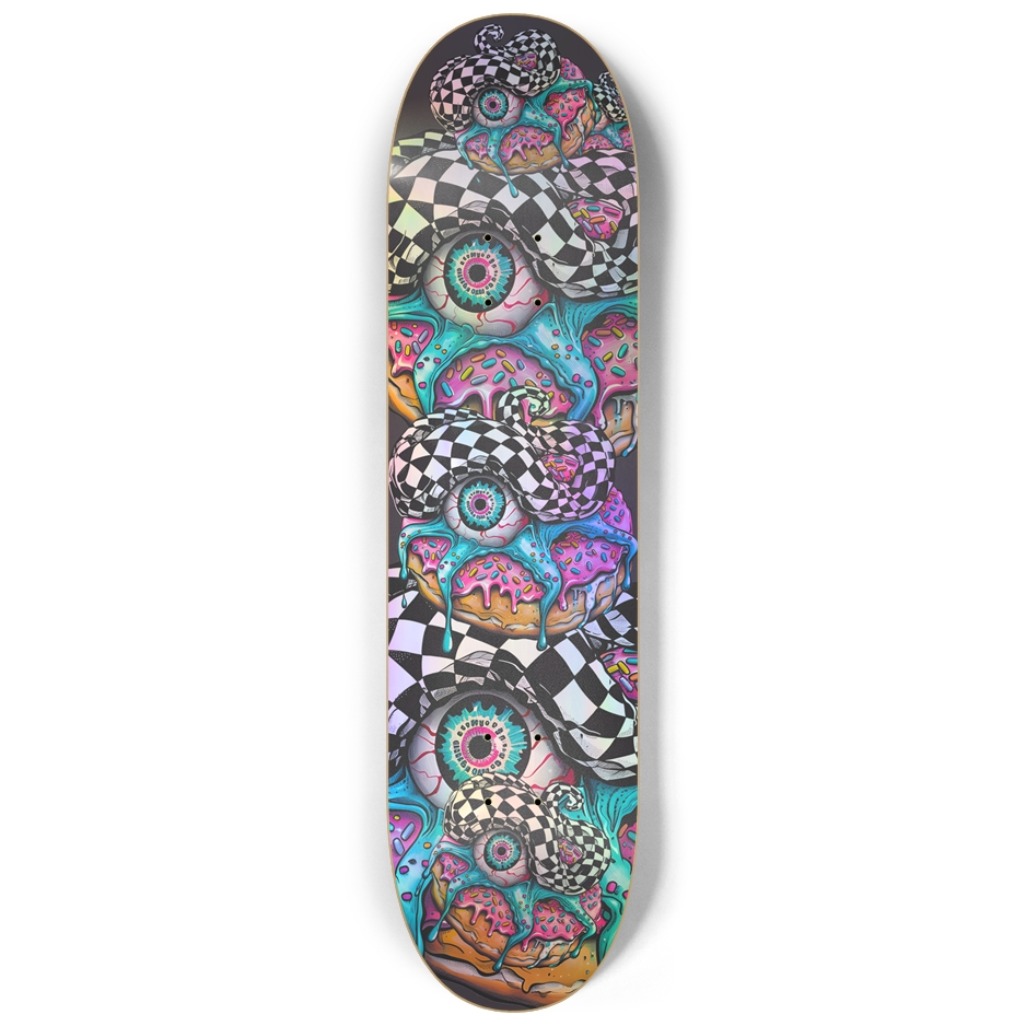 Holographic Zombie Donut II Skateboard Deck