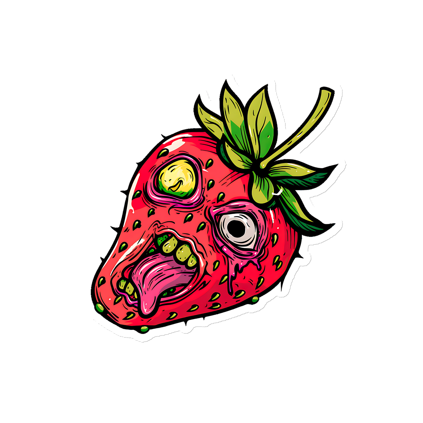 Zombie Strawberry Magnet