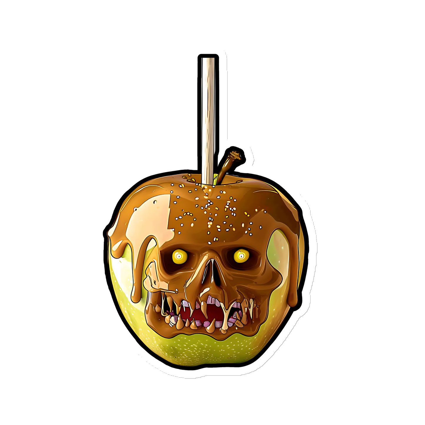 Zombie Caramel Apple Magnet