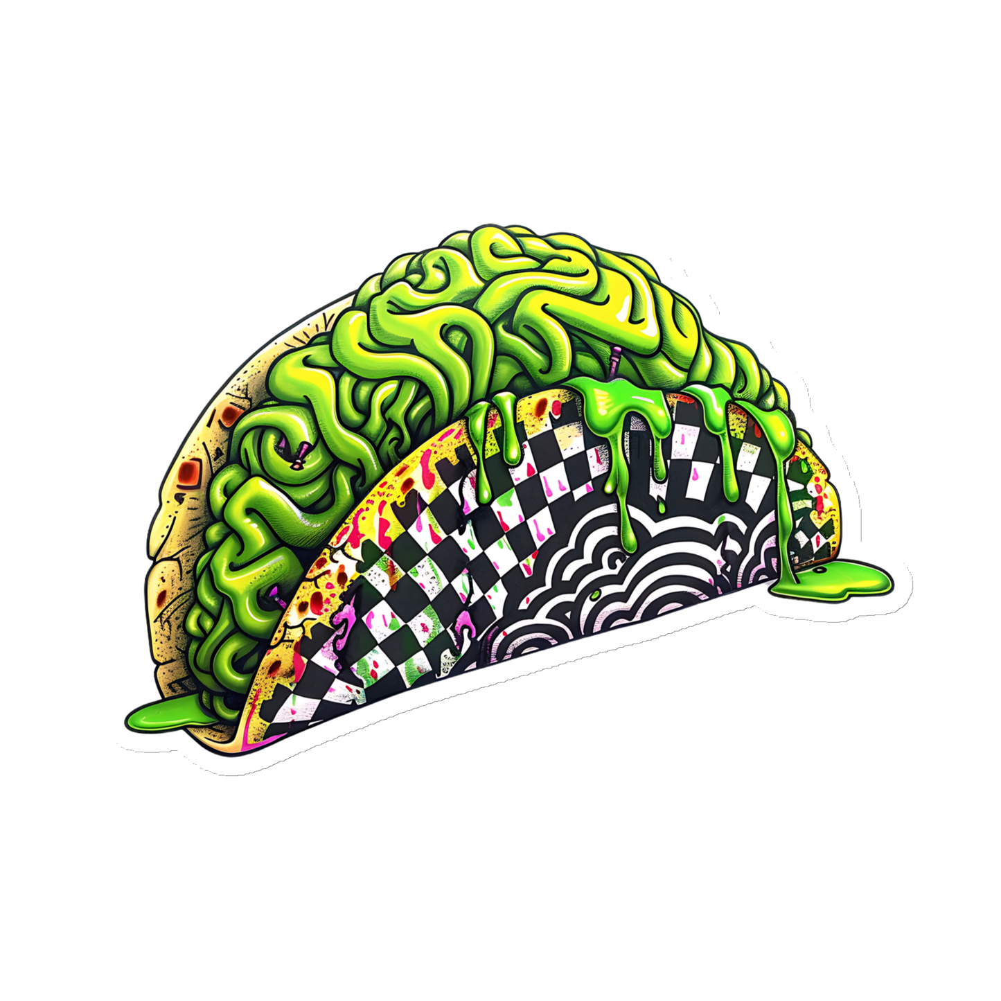 Zombie Brains Taco Magnet