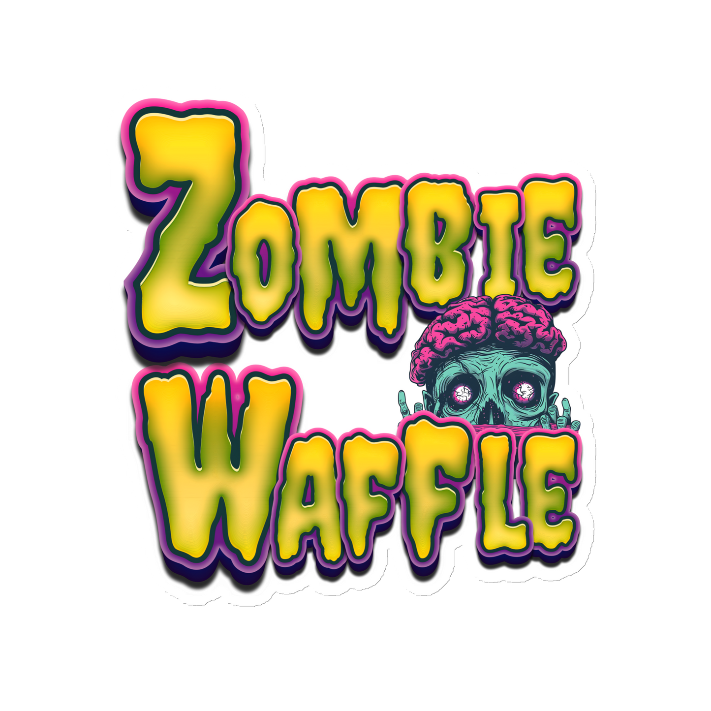 Zombie Waffle Logo III Magnet