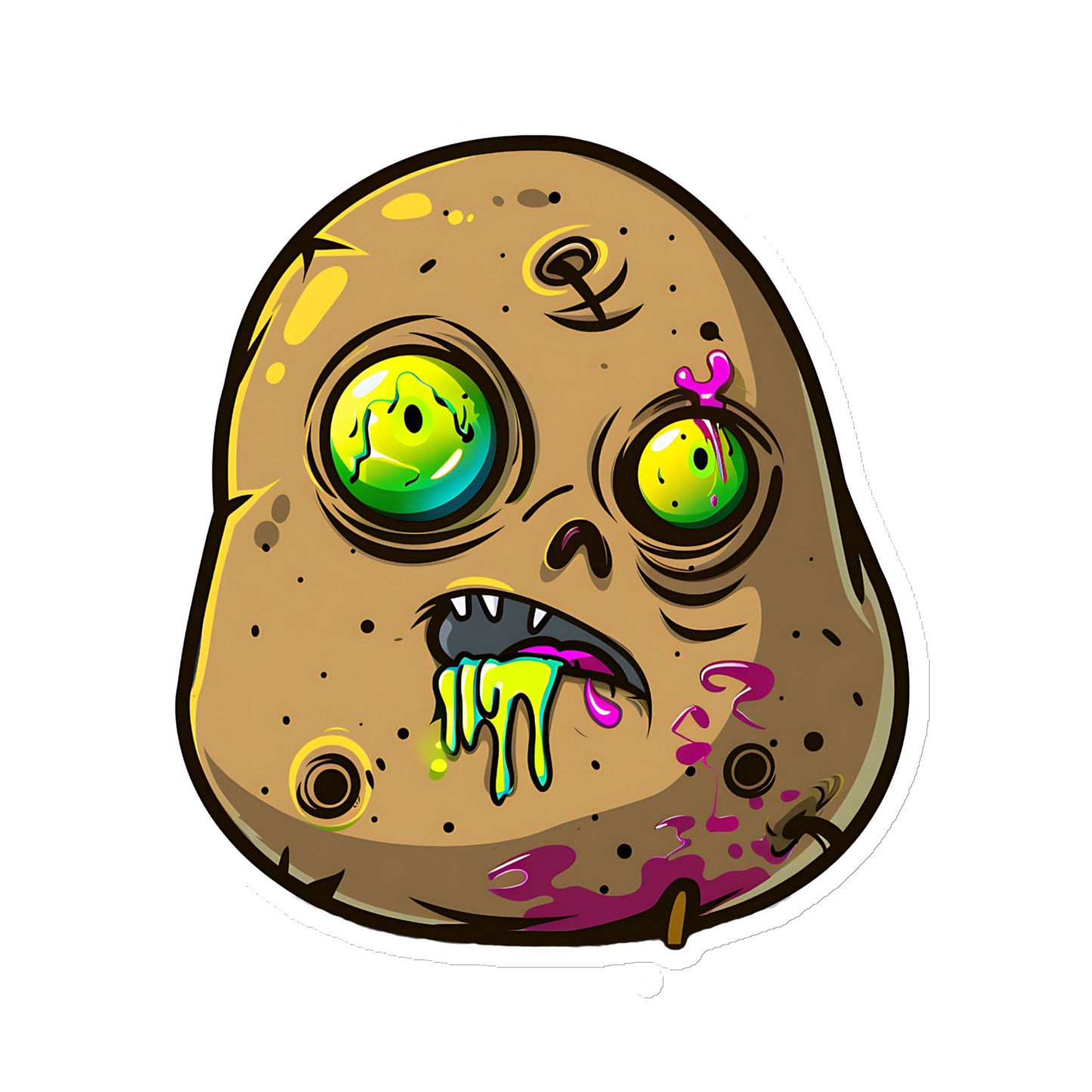 Zombie Potato Magnet