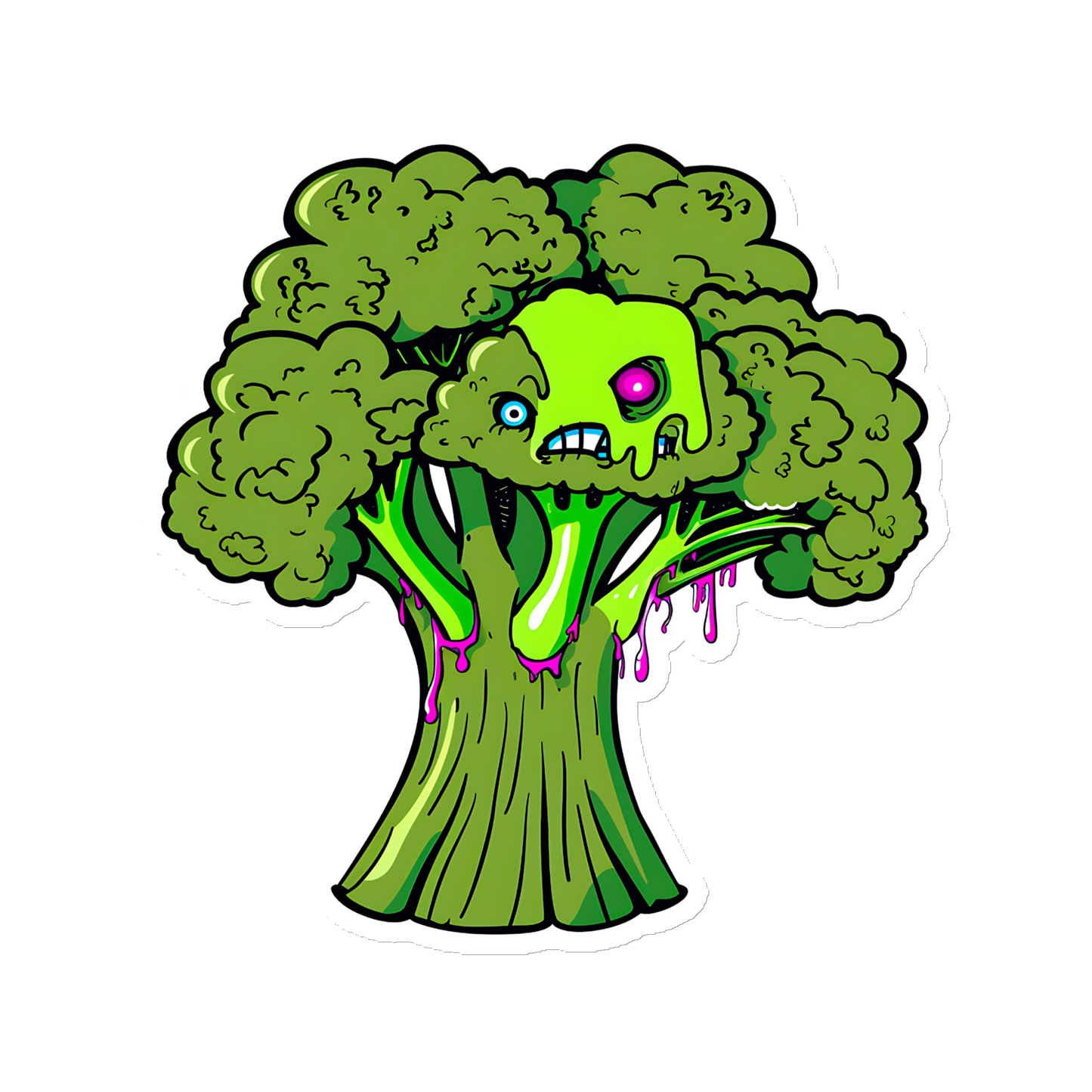 Zombie Broccoli Magnet