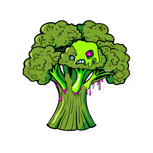 Zombie Broccoli Magnet