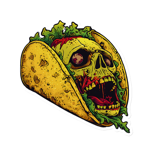 Screaming Zombie Taco Magnet