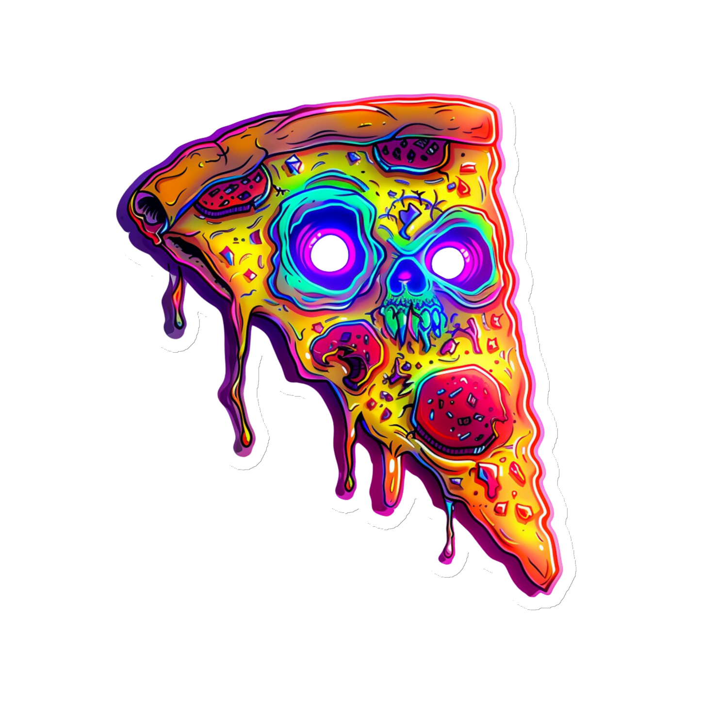 Zombie Pizza Slice Magnet