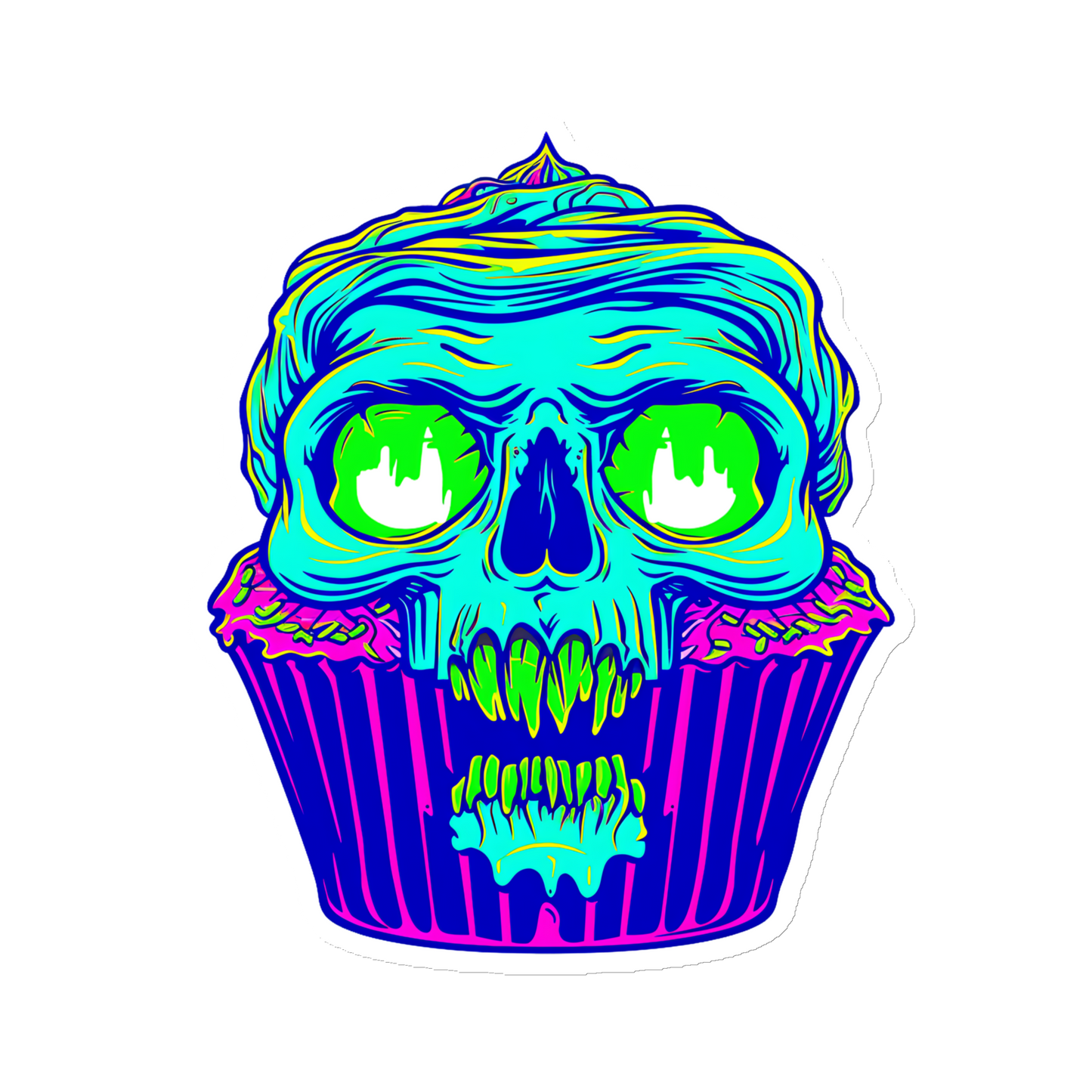 Zombie Cupcake Magnet