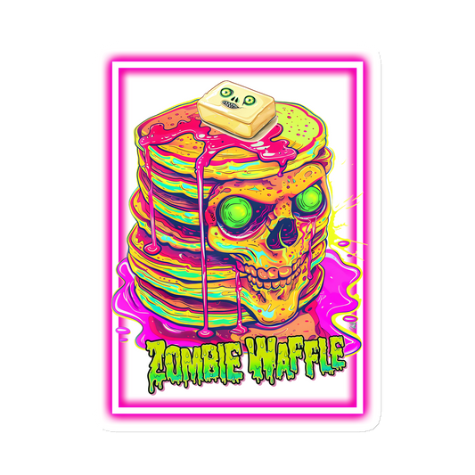 Neon Zombie Pancakes Magnet