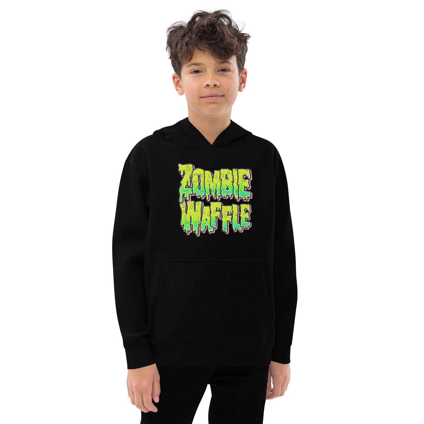 Youth Zombie Donut Fleece Hoodie