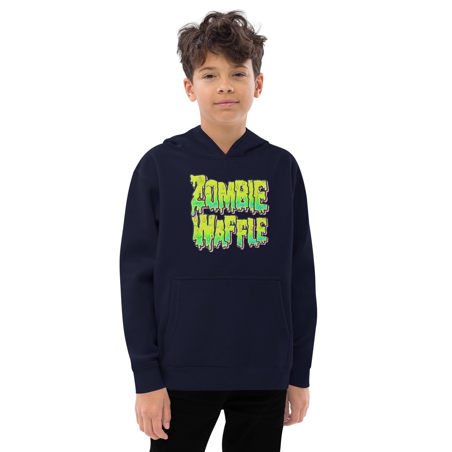 Youth Zombie Donut Fleece Hoodie