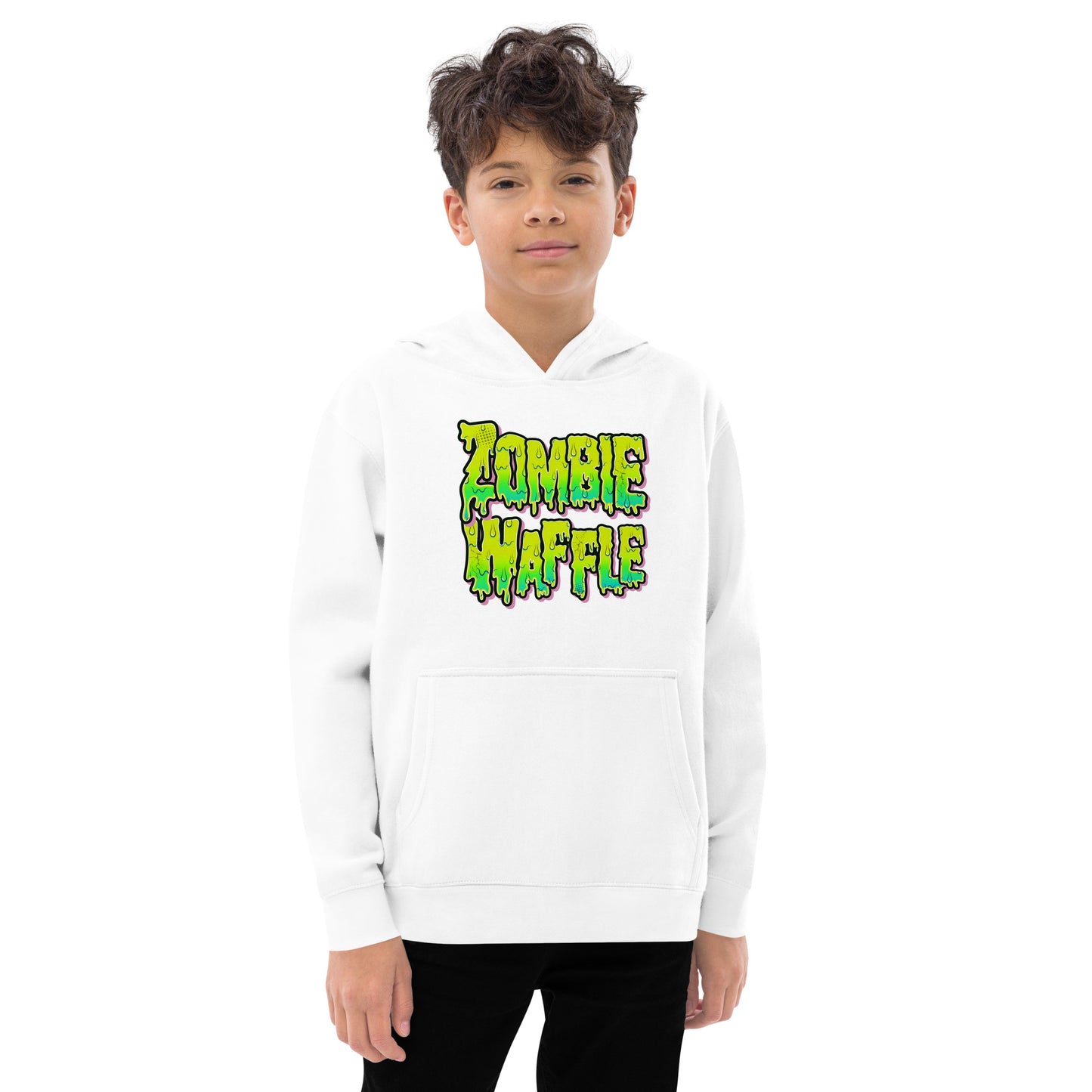 Youth Zombie Donut Fleece Hoodie