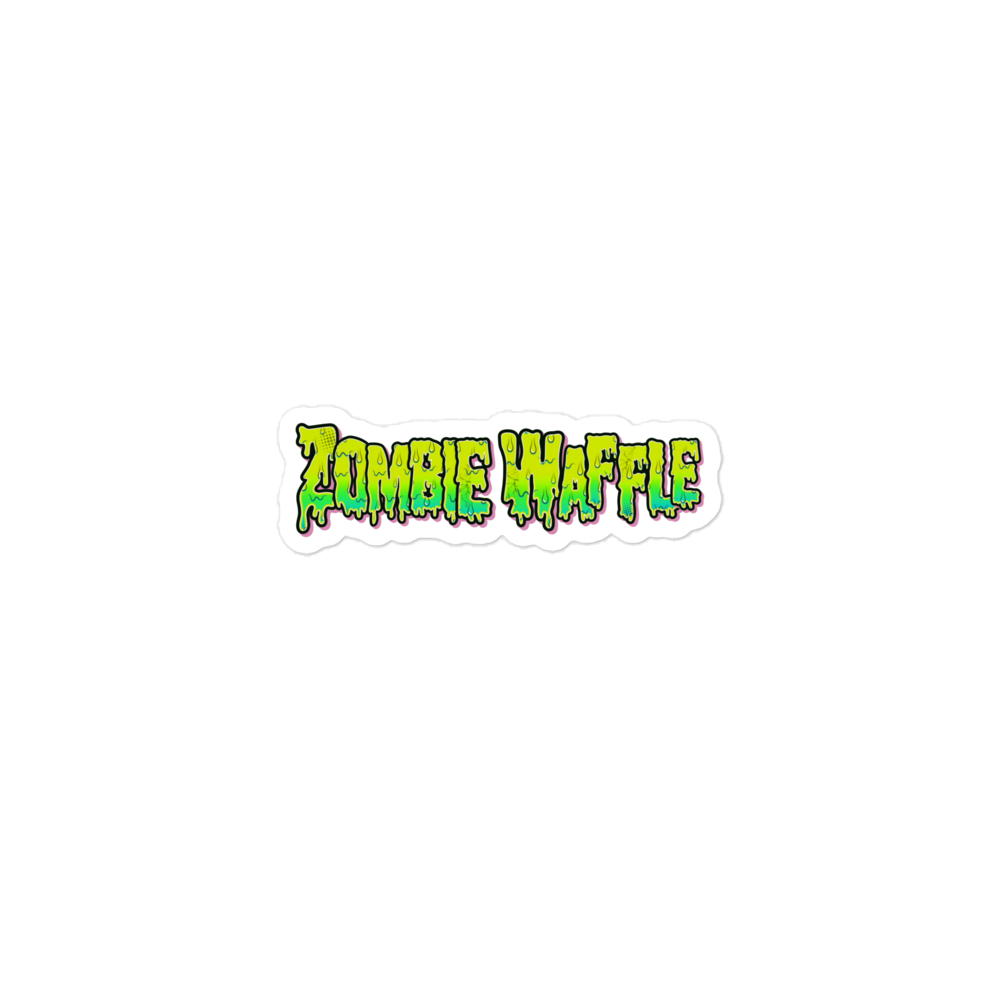 Zombie Waffle Logo II Sticker