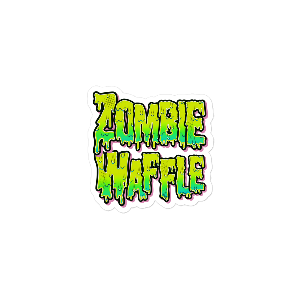 Zombie Waffle Logo Sticker