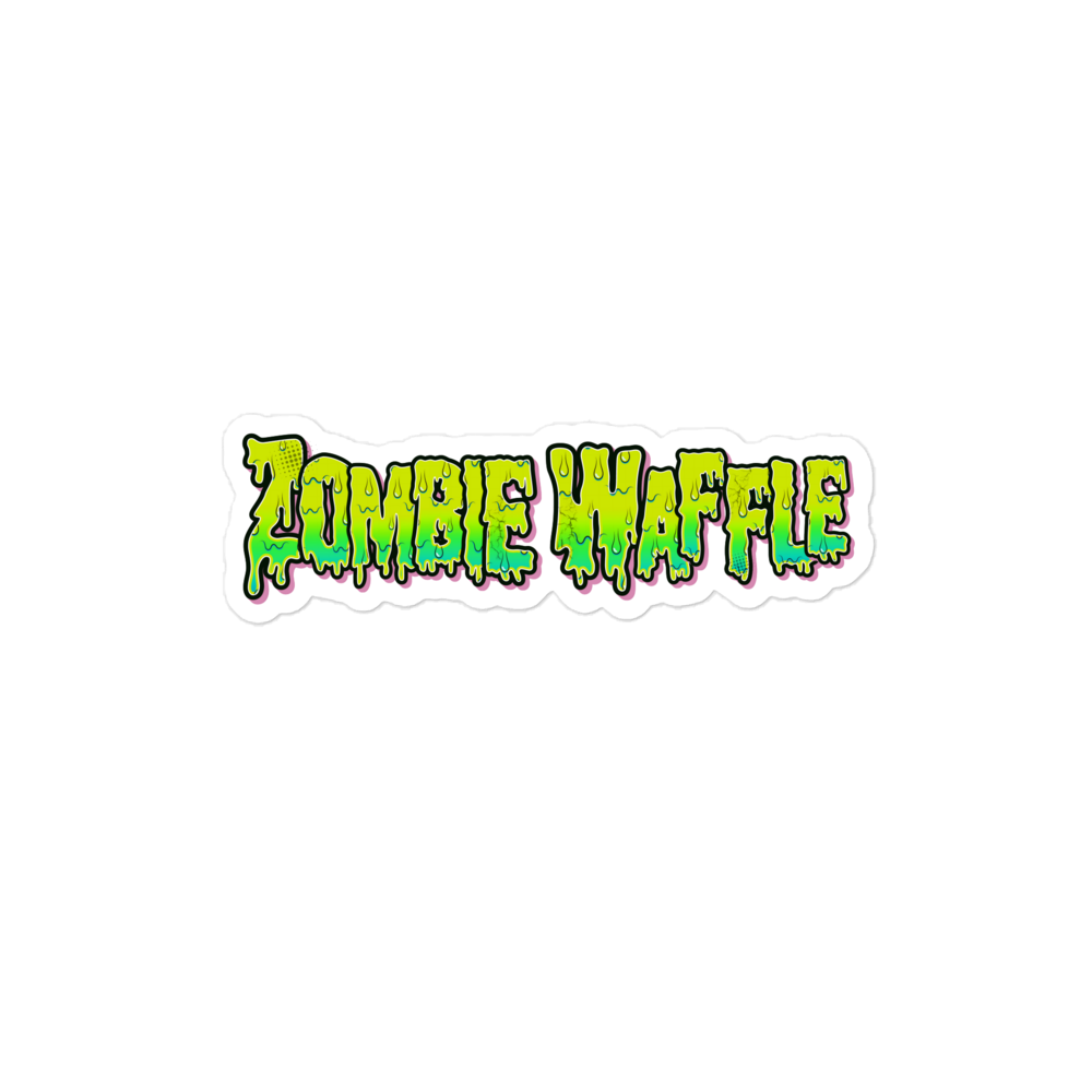 Zombie Waffle Logo II Sticker