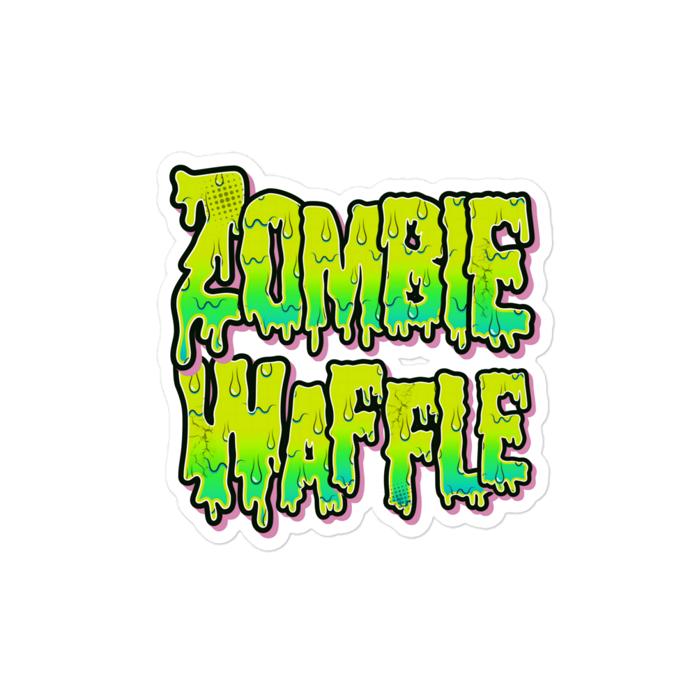 Zombie Waffle Logo Sticker