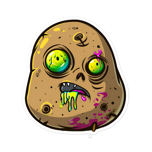 Zombie Potato Sticker