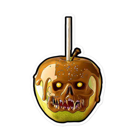 Zombie Caramel Apple Sticker