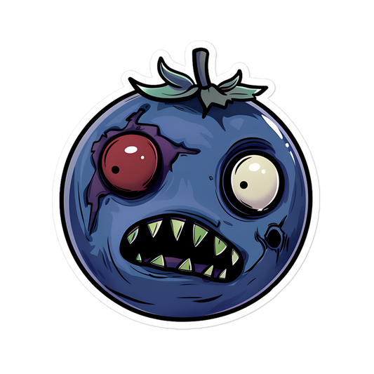 Zombie Blueberry Sticker