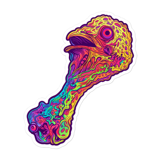 Funky Zombie Chicken Sticker