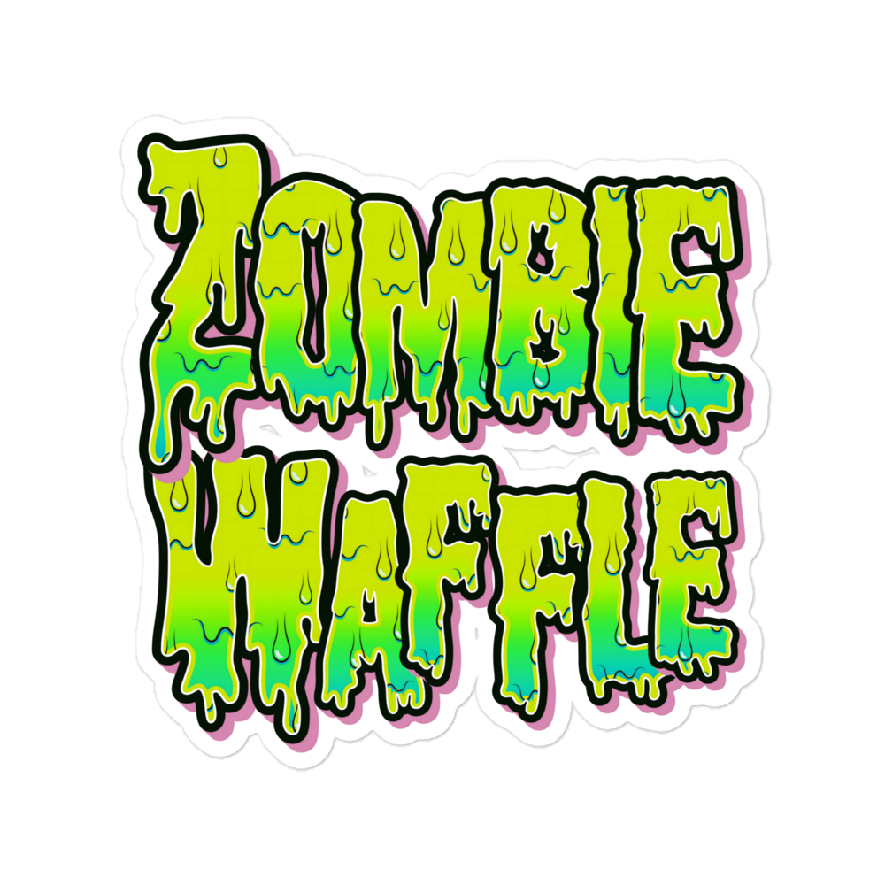 Zombie Waffle Logo Sticker