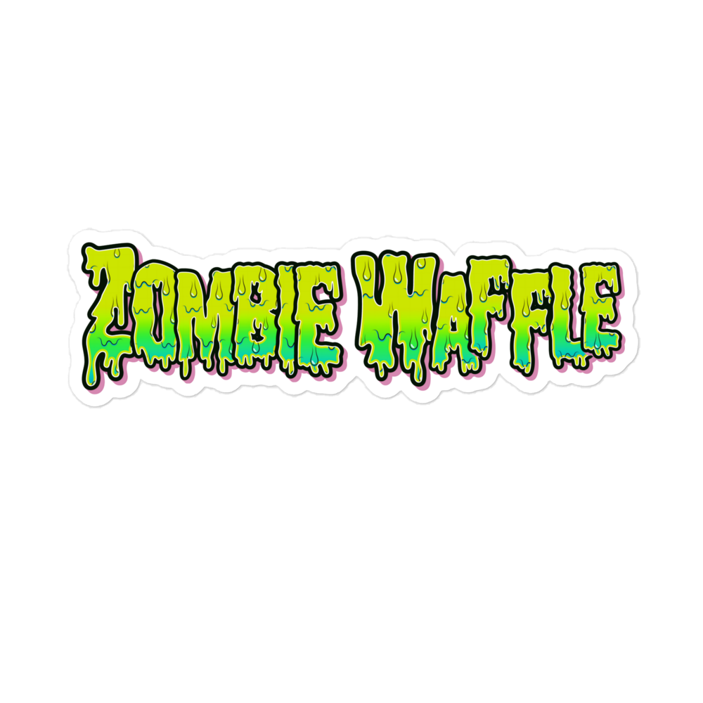 Zombie Waffle Logo II Sticker