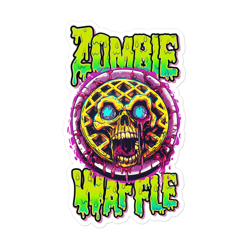 Zombie Waffle Sticker