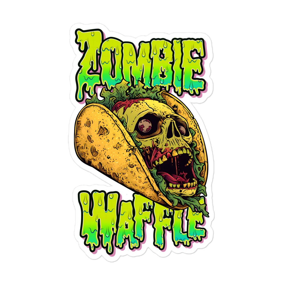 Screaming Zombie Taco II Sticker