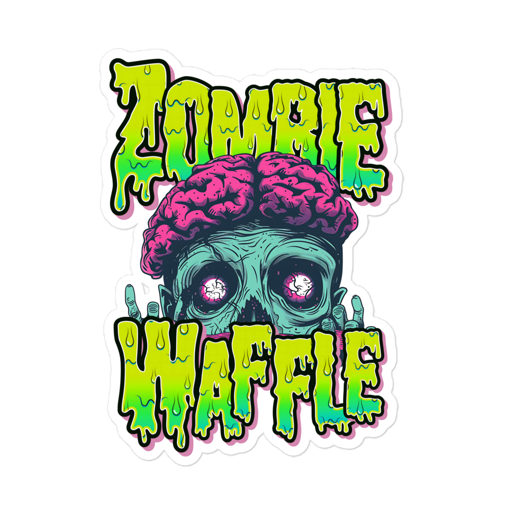 Zombie Waffle Logo III Sticker