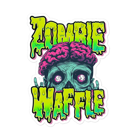 Zombie Waffle Logo III Sticker