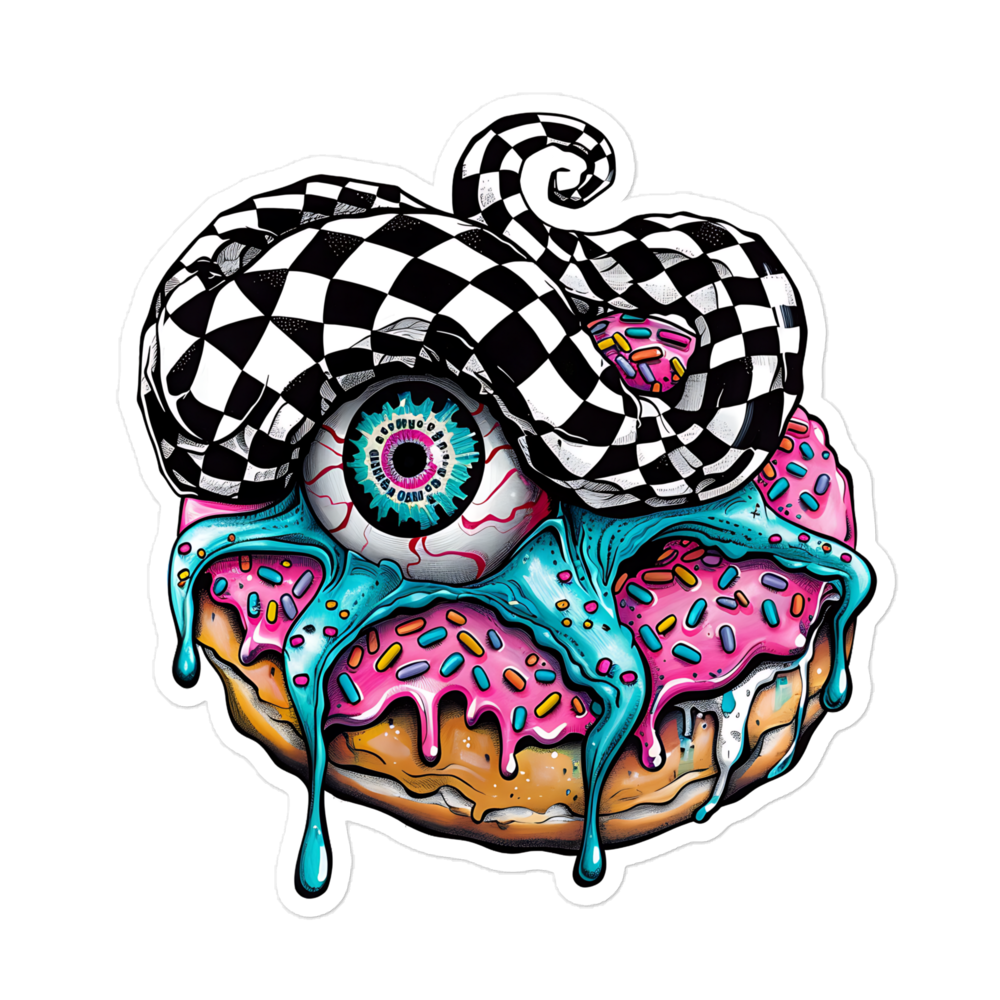 Zombie Donut Sticker