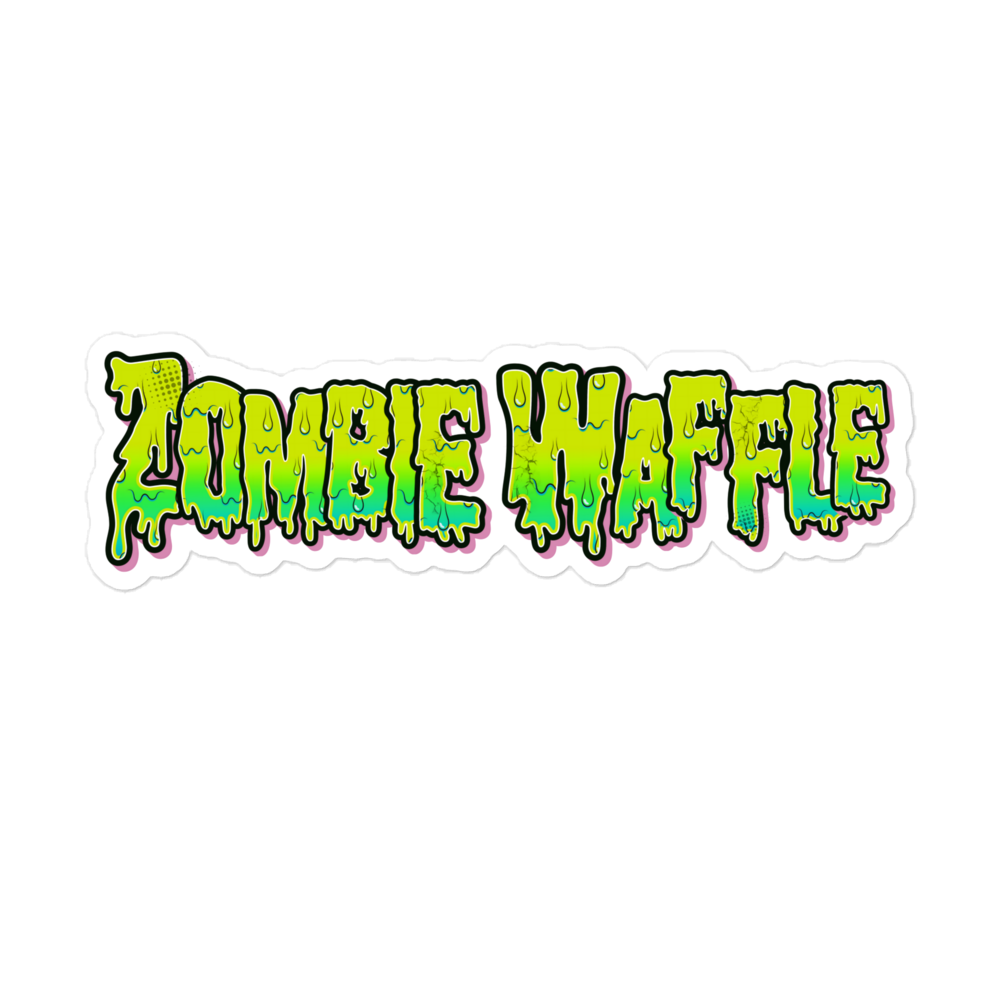 Zombie Waffle Logo II Sticker