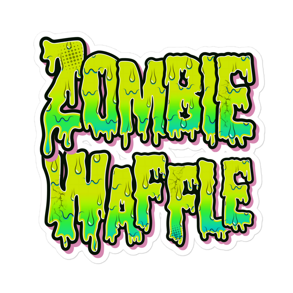 Zombie Waffle Logo Sticker