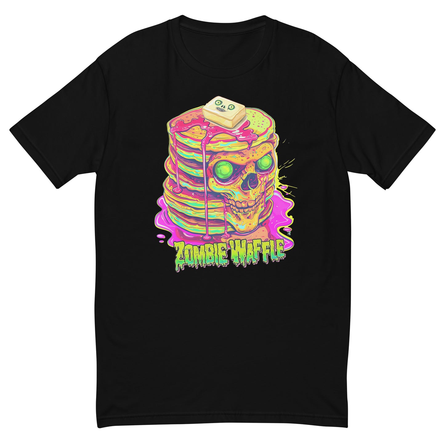 Zombie Pancakes Men's Fitted Tee