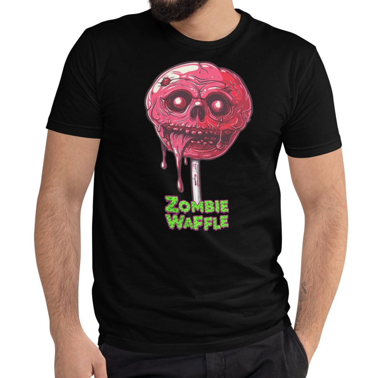 Zombie Lollipop Men's Fitted Tee