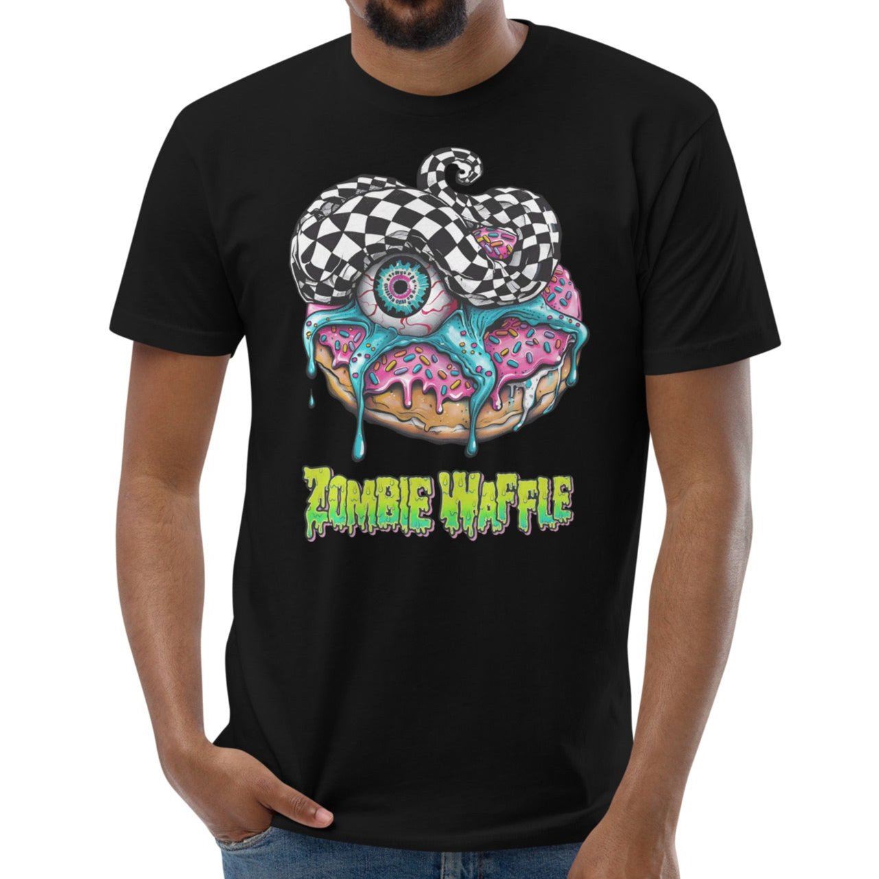 Zombie Donut Men's Fitted Tee