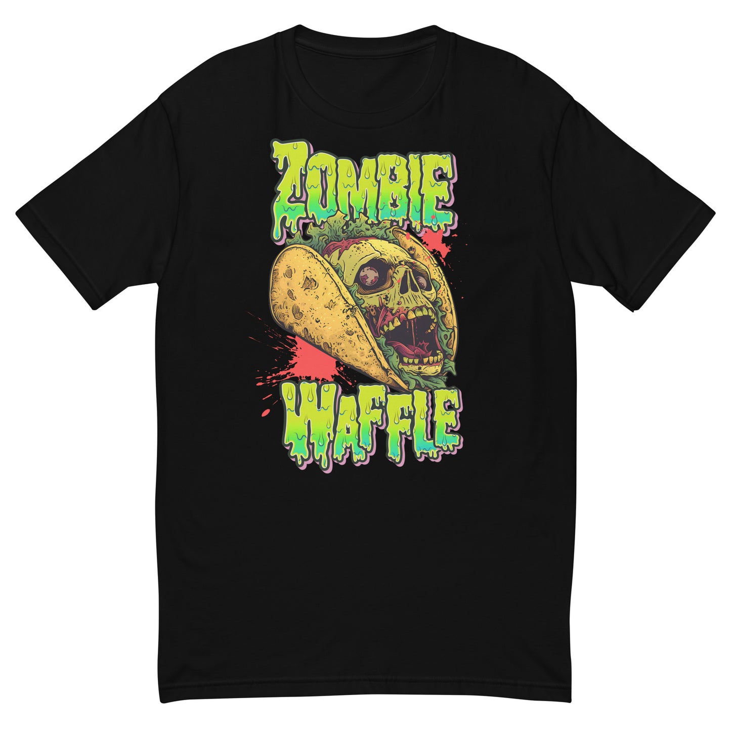 Screaming Zombie Taco Men's Fitted Tee