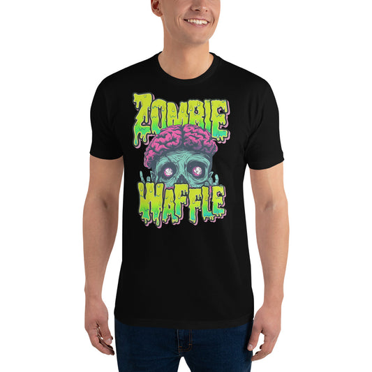 Zombie Waffle Logo Men's Fitted Tee