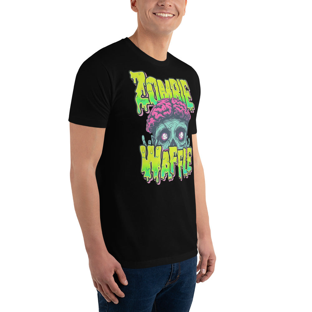 Zombie Waffle Logo Men's Fitted Tee