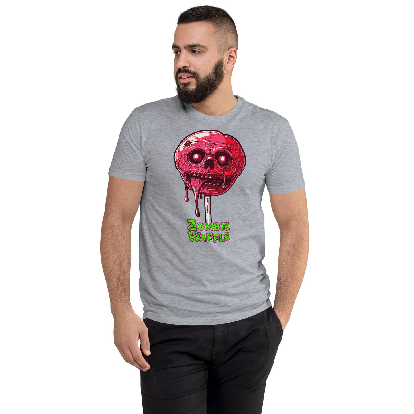 Zombie Lollipop Men's Fitted Tee