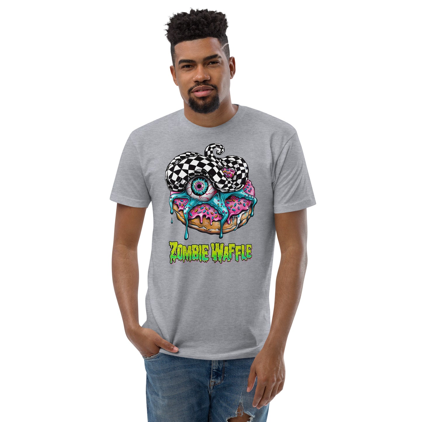 Zombie Donut Men's Fitted Tee