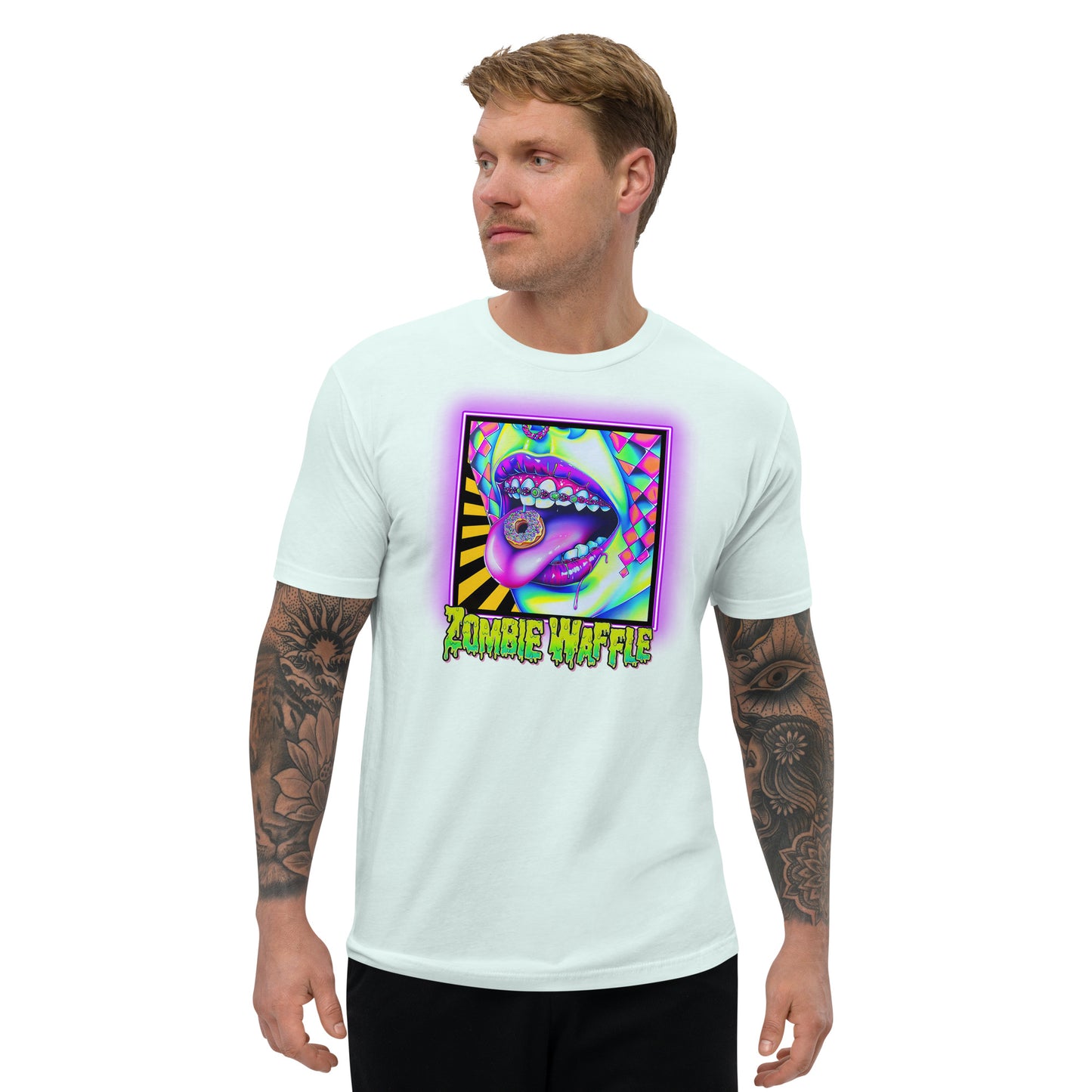 Donuts N Braces Men's Fitted Tee