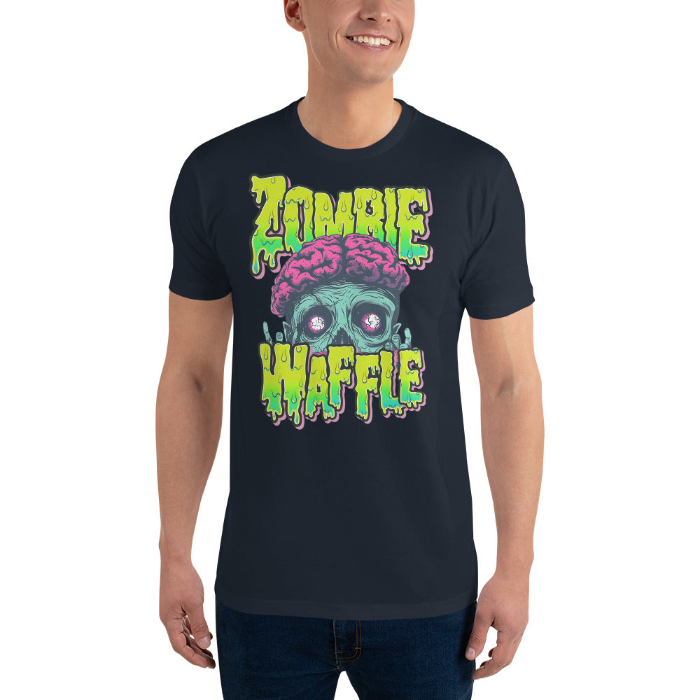 Zombie Waffle Logo Men's Fitted Tee