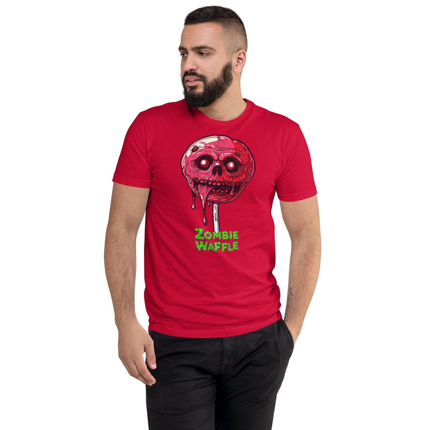 Zombie Lollipop Men's Fitted Tee