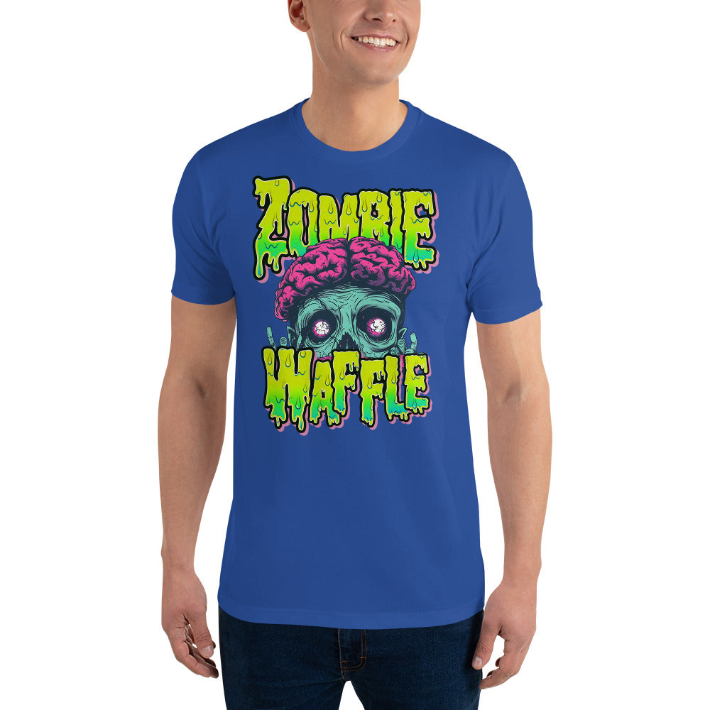 Zombie Waffle Logo Men's Fitted Tee